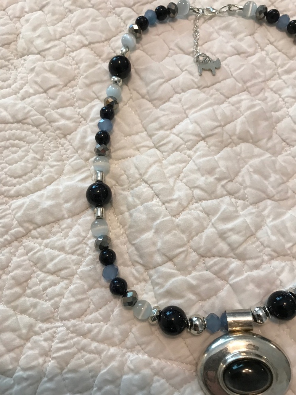 Blue Moonshine: Artisan necklace - Picture 5 of 10